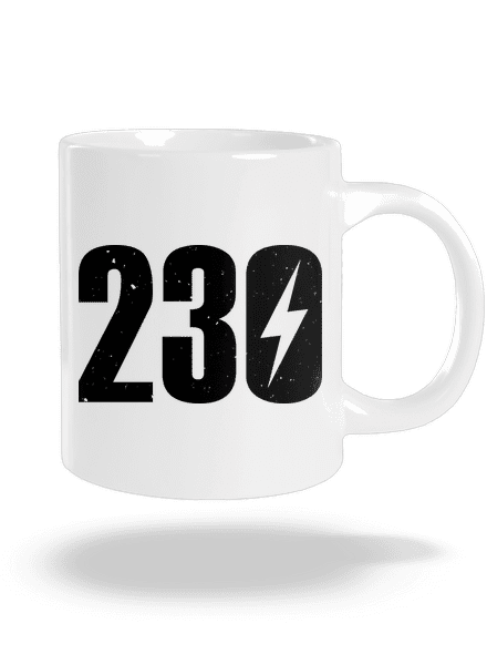 230 V velký hrnek White