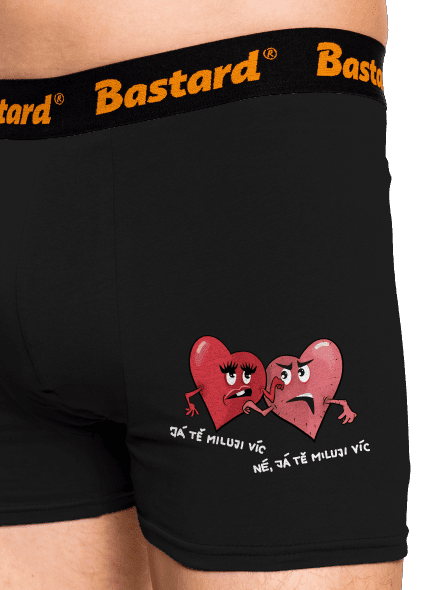 Srdíčka boxerky Black