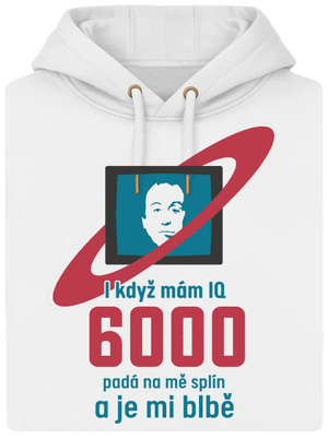 IQ 6000 unisex mikina premium Snowwhite