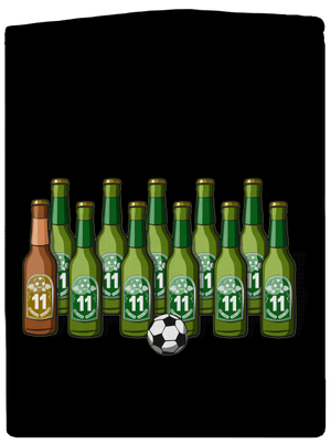 Fotbalová jedenáctka dámská mikina na zip Black