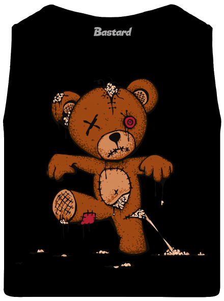 Zombie teddy pánské tílko Black