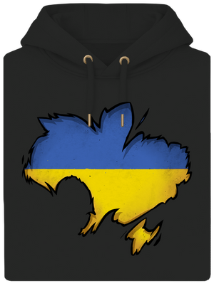 Ukrajina - Inside unisex mikina premium Dark Black