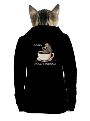 V pressu dámská mikina na zip Black