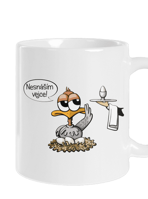 Nesnáším vejce klasický hrnek White