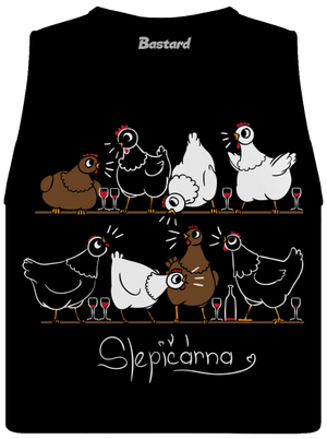 Slepičárna dámské tílko volné Black