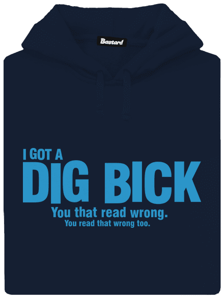 Dig bick pánská mikina klokanka Navy