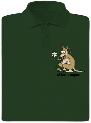 Štěstí v kapse pánská polokošile Bottle Green Mal