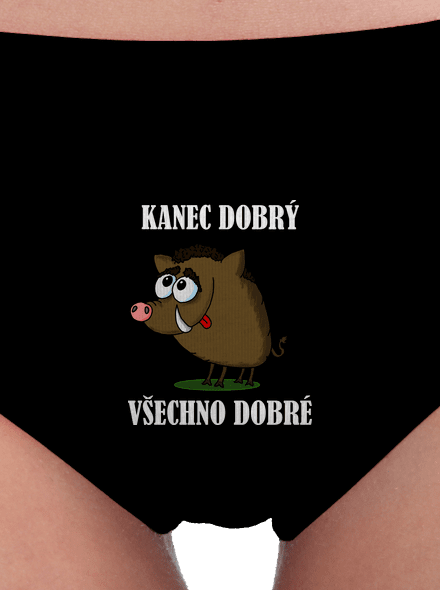 Kanec dobrý dámské kalhotky Black