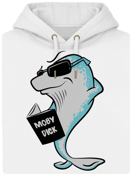 Moby Dick unisex mikina premium Snowwhite