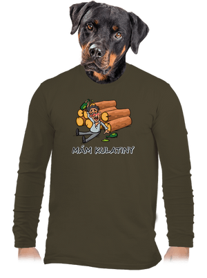 Mám kulatiny pánské dlouhý rukáv Urban Khaki