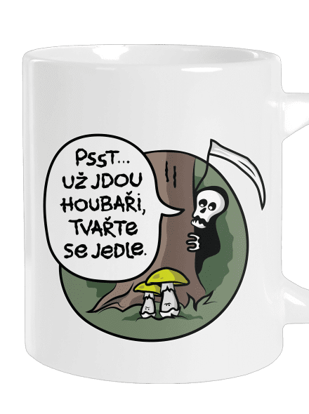 Muchomůrky zelené velký hrnek White