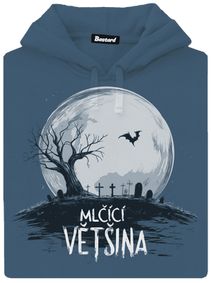 Mlčící většina dámská mikina klokanka Denim