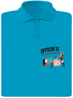 Zbytečně se nepřepínám pánská polokošile Blue Atol