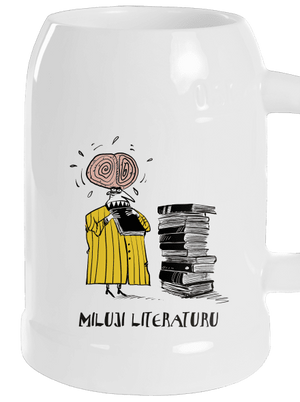 Miluji literaturu půllitr White