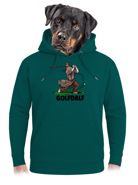 Golfdalf unisex mikina premium Emerald Green