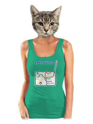 Metro Královec dámské tílko klasické Mint Mal