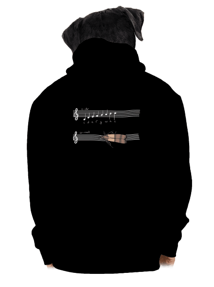 A - moll pánská mikina na zip Black