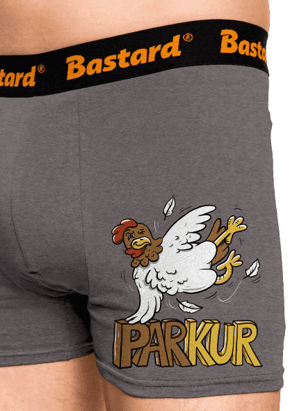 Parkur boxerky Gray Melange