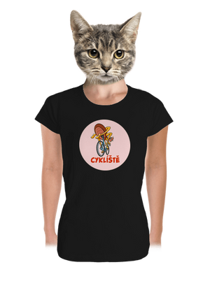 Cyklíště dámské tričko premium Black