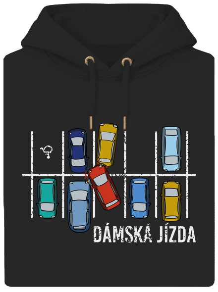 Dámská jízda unisex mikina premium Dark Black