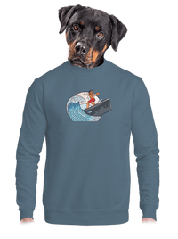 unisex mikina bez kapuce