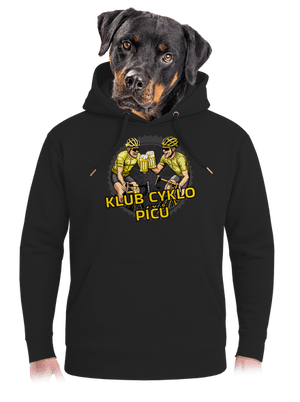 Klub cyklo píčů unisex mikina premium Dark Black