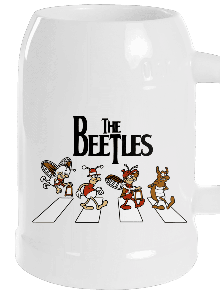 Beatles půllitr White