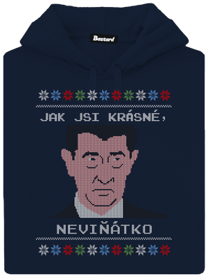 Neviňátko pánská mikina klokanka Navy