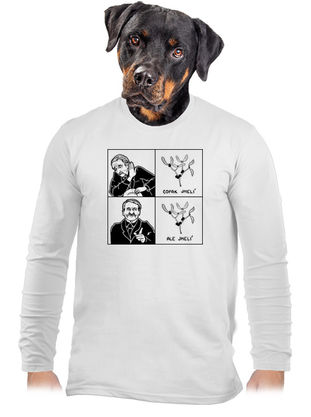 Cimrman: Copak jmelí pánské dlouhý rukáv White