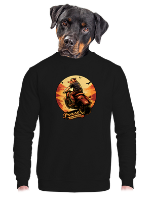 unisex mikina bez kapuce