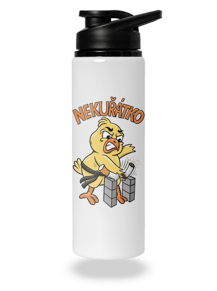 Nekuřátko lahev na vodu White