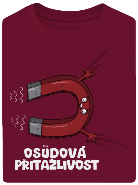 Osudová přitažlivost unisex tričko oversized Garnet