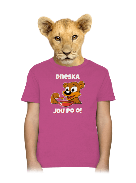 Dneska jdu po o dětské tričko Fuchsia