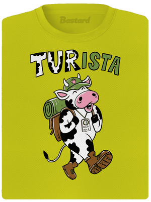 Tur na cestách dámské sportovní tričko Neon Yellow