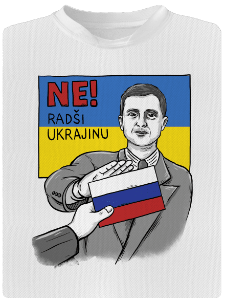Ne! Radši Ukrajinu dětské sportovní tričko White