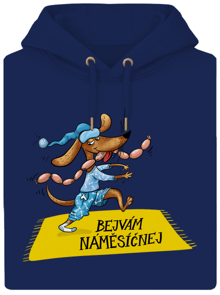 Bejvám náměsíčnej unisex mikina premium Navy