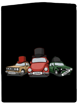 Tři veteráni dámská mikina na zip Black