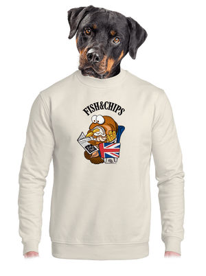 unisex mikina bez kapuce