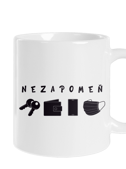 Nezapomeň klasický hrnek White