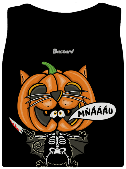 Halloweenská kočička dámské tílko klasické Black