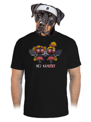 Nej kámušky pánské sportovní tričko Black