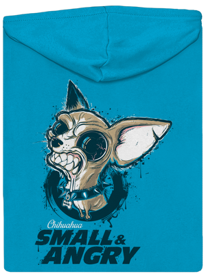 Čivava dámská mikina na zip Blue Atol