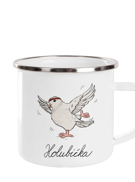 Holubička plecháček White