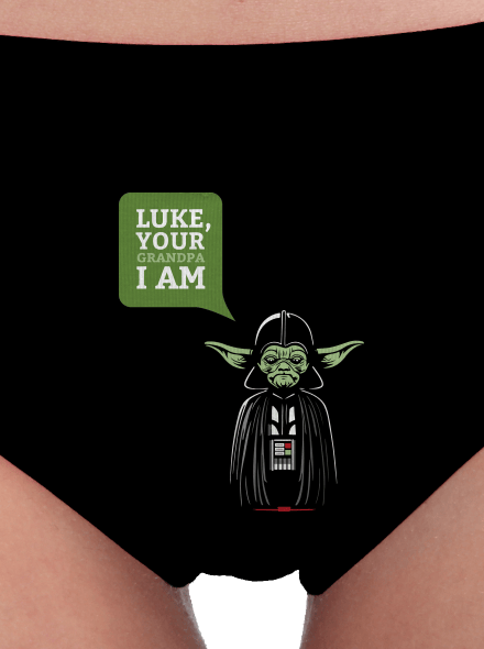 Mr. Yoda: Your grandpa I am dámské kalhotky Black