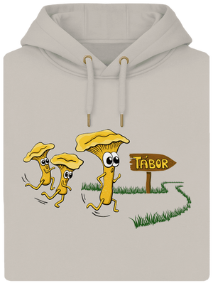 Běží lišky k Táboru unisex mikina premium Pastel Macchiato