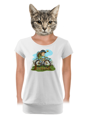 Ekolog dámské tričko s lemem White