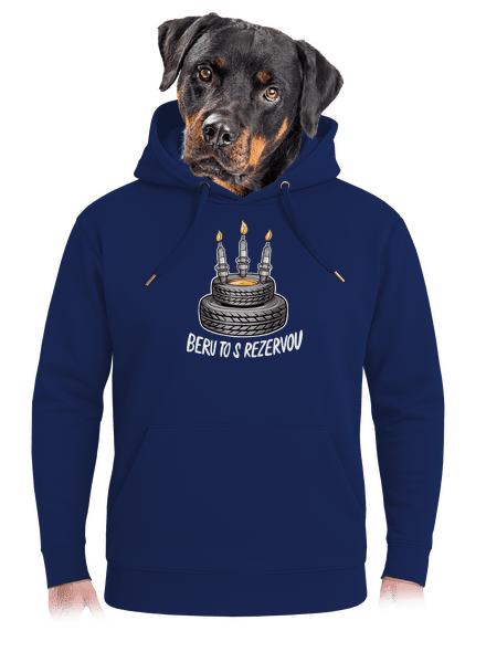 Beru to s rezervou unisex mikina premium Navy
