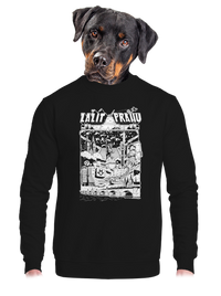 unisex mikina bez kapuce