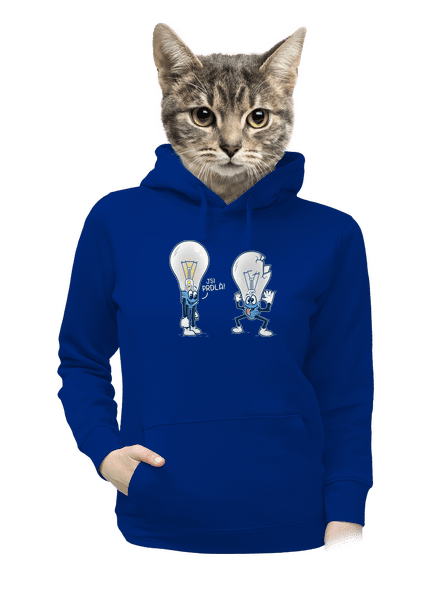 Prdlá dámská mikina klokanka Royal Blue Mal