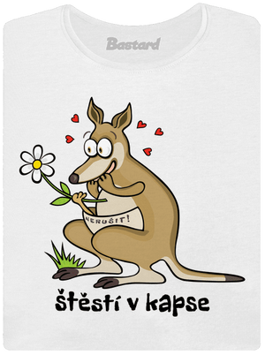 Štěstí v kapse dámské tričko s lemem White